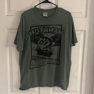 Mothman Graphic Tee - Olive Green
